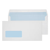 ValueX Everyday Envelopes DL White Wallet Window Self Seal 90gsm 110x220mm (Pack 1000) - FL3884